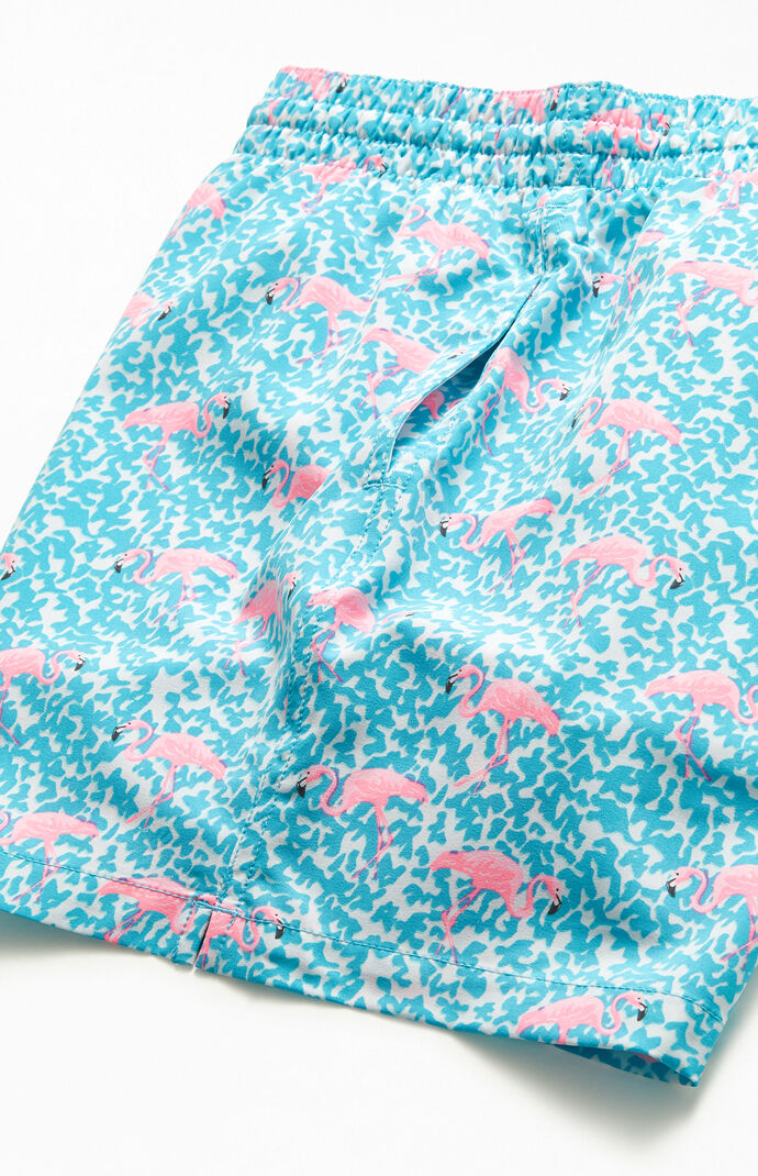 Domingos Are For Flamingos 15" Swim Trunks
