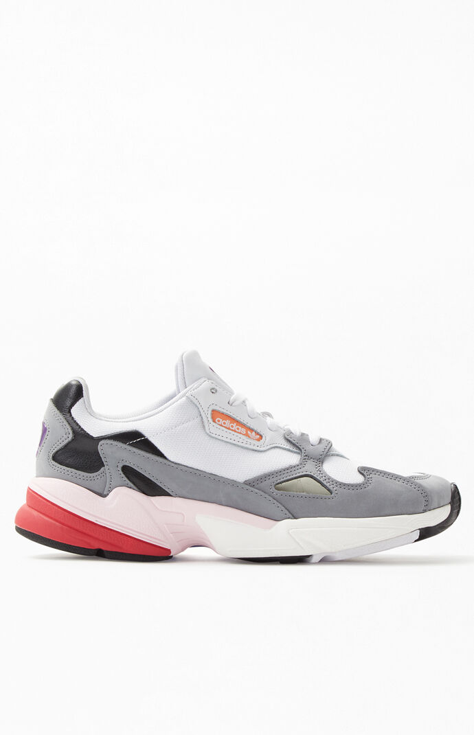 Women's Pink & White Falcon Sneakers