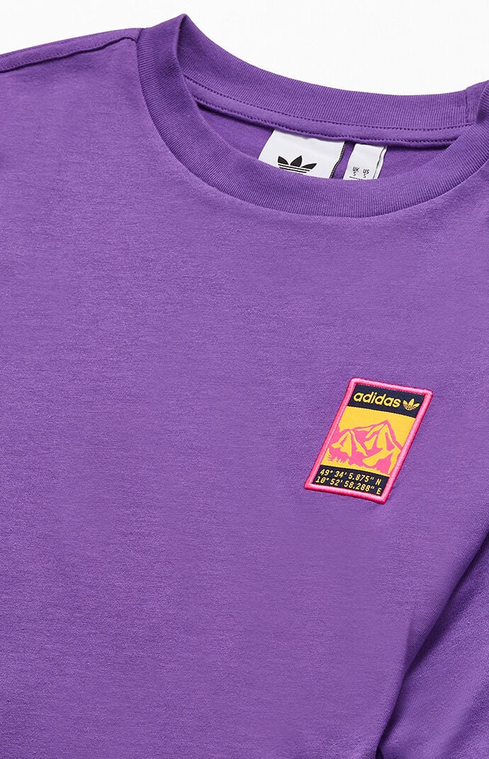 adidas shirt purple
