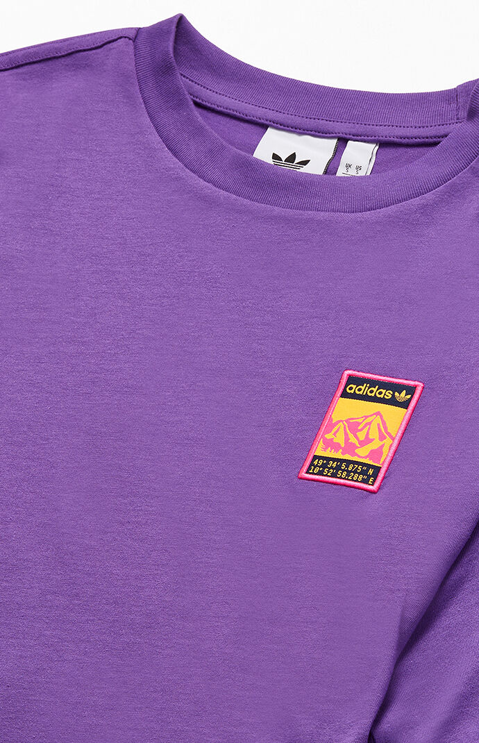 purple adidas t shirt