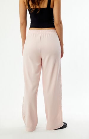 Light Pink Firebird Lace Baggy Track Pants image number 4