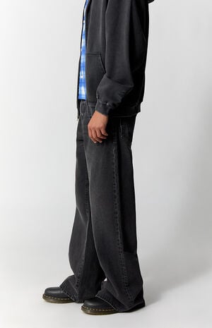 Bennet Baggy Flare Jeans Black image number 3