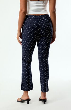 Polka Dot Button Front Pants image number 4