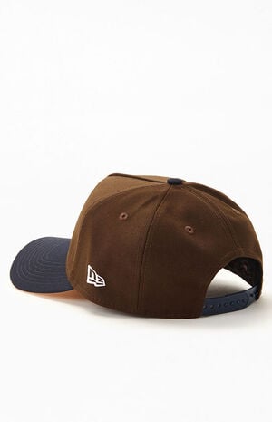 braves fitted hat brown