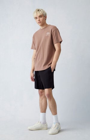 Black Twill Volley Shorts image number 4