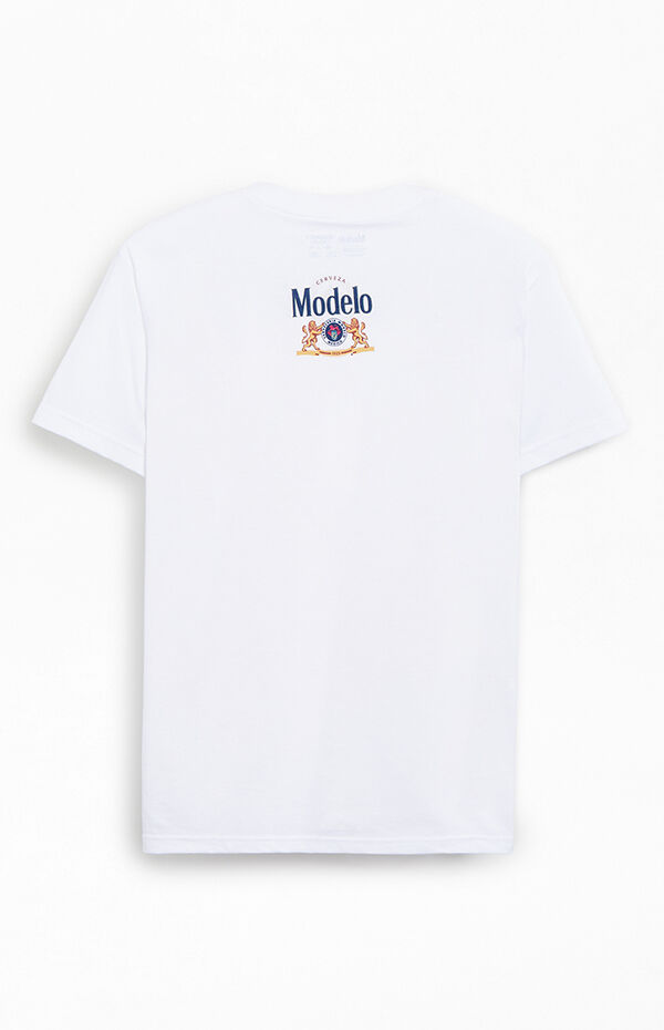 Modelo Especial Beer Logo White T-Shirt - Men's Regular Fit - 100% Cotton