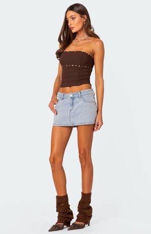 Darcy Studded Lace Up Corset image number 4