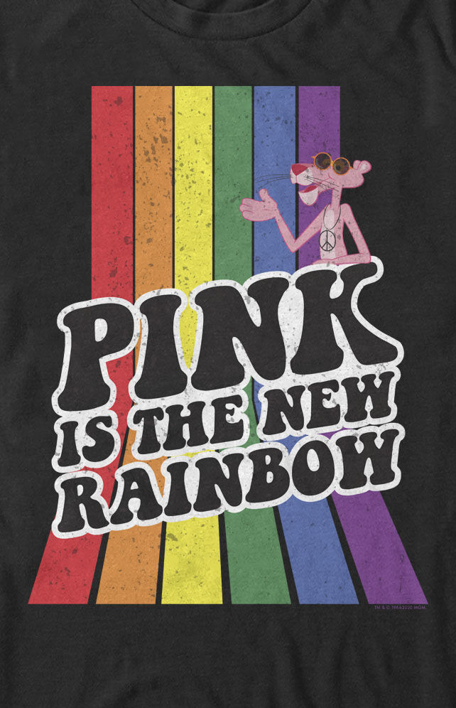 Pink Panther Rainbow T Shirt