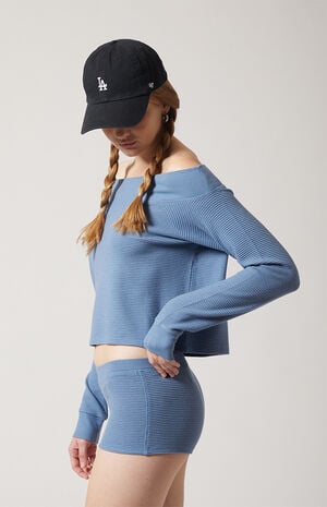 Active Aspen Waffle Knit Quinn Micro Shorts image number 3