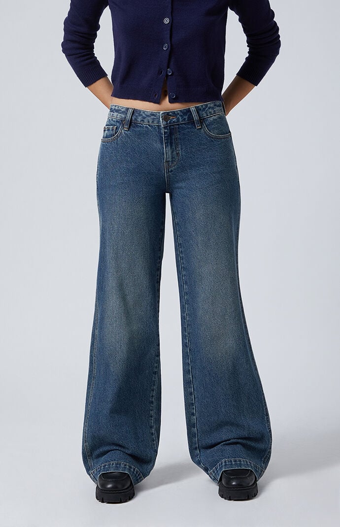 PacSun Casey Low Rise Baggy Jeans Medium Indigo | PacSun