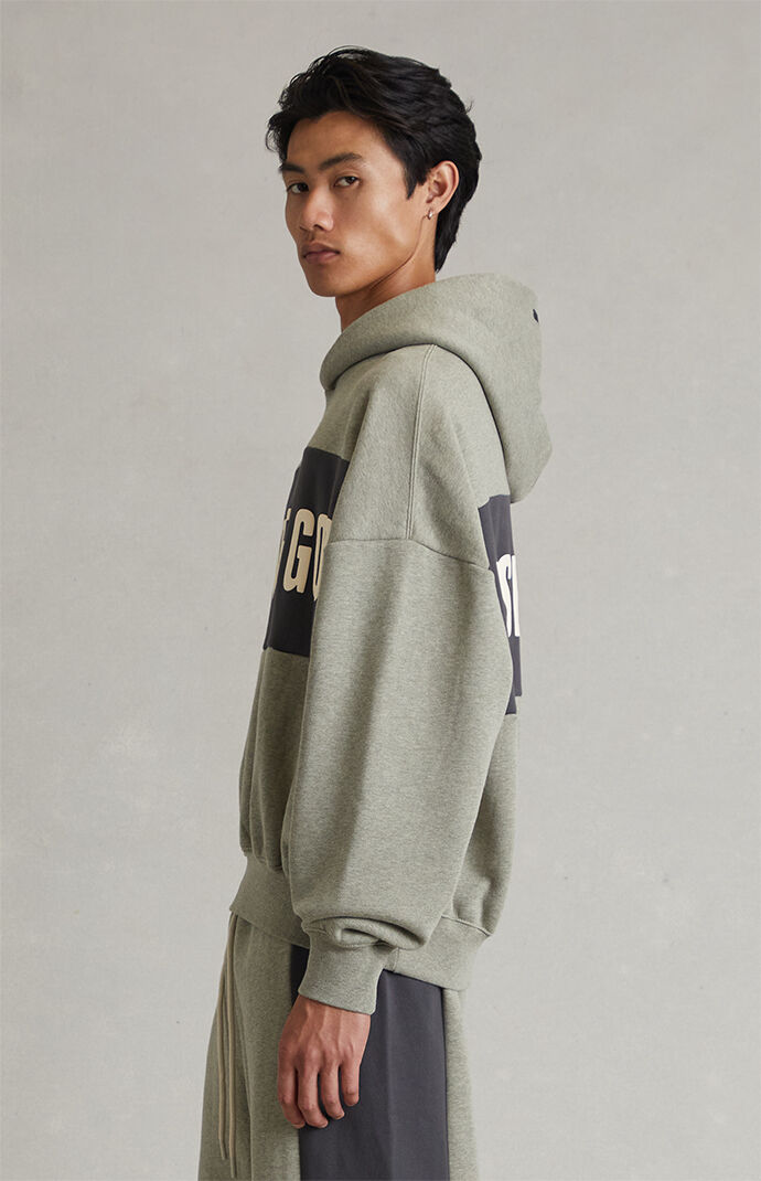 Fear of God ESSENTIALS Seal Paneled Cropped Relaxed Hoodie | Pacsun