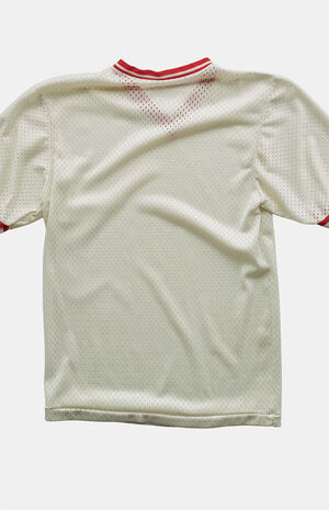 '80s Blank Mesh V-Neck Top image number 2