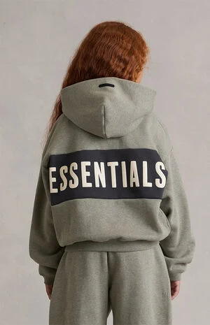 Kids Paneled Cropped Relaxed Hoodie image number 4