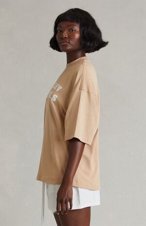 Women's Tan Merch Mesh T-Shirt image number 3
