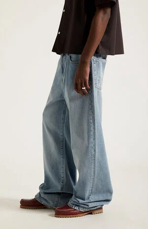 Blake Extreme Baggy Jeans Light Indigo image number 3