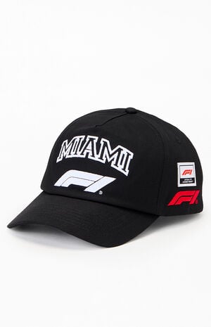 x Pacsun Miami Black 5-Panel Snapback Hat image number 4
