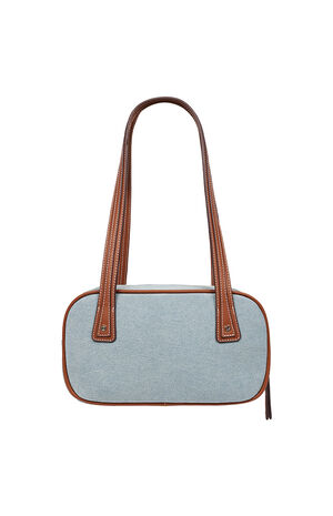 Arbor Multi Pin Logo Denim Satchel Bag image number 6