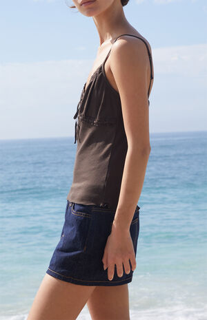 Brown Arden Tank Top image number 3