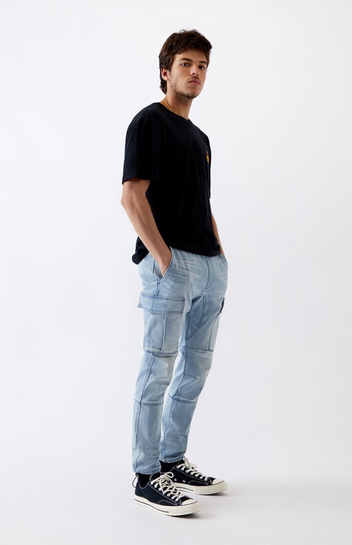 light blue cargo pants