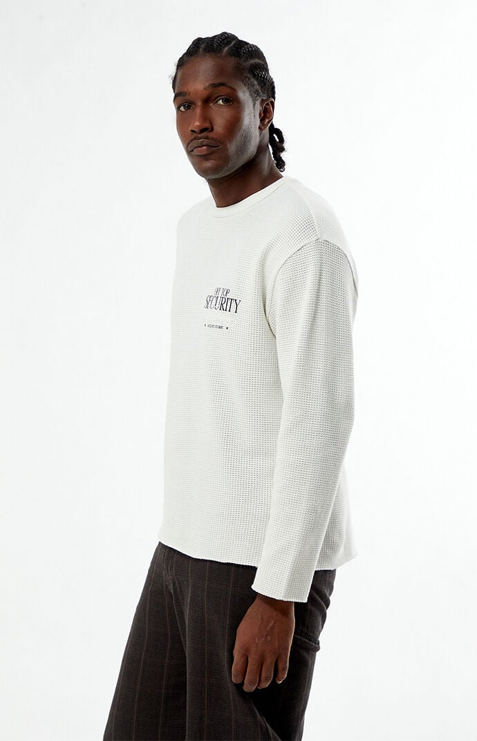 Pacsun Off Top Waffle Knit Long Sleeve Shirt | Pacsun