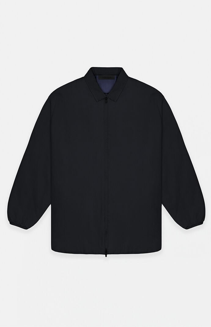 Fear of God ESSENTIALS Overdye Black Denim Filled Shirt Jacket