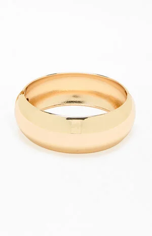 Tammy Gold Metal Cuff Bracelet image number 1