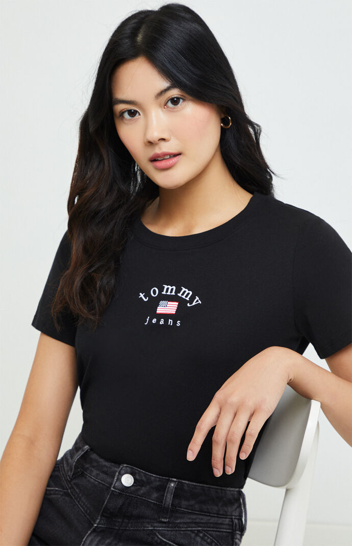 tommy jeans black t shirt