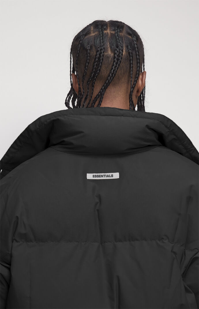Essentials Black Puffer Jacket