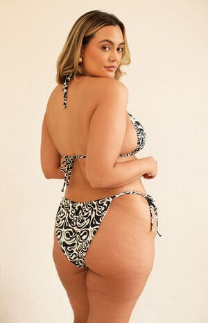 Palm Tie Back Triangle Bikini Top image number 6