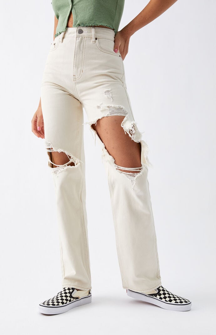 Pacsun white jeans top