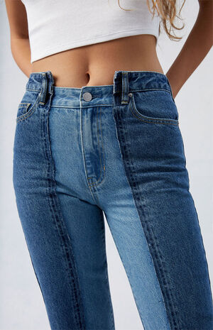 Two-Tone Millie Mid Rise '90s Boyfriend Jeans image number 3
