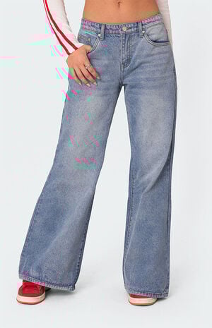 Low Rise Wide Leg Jeans image number 1