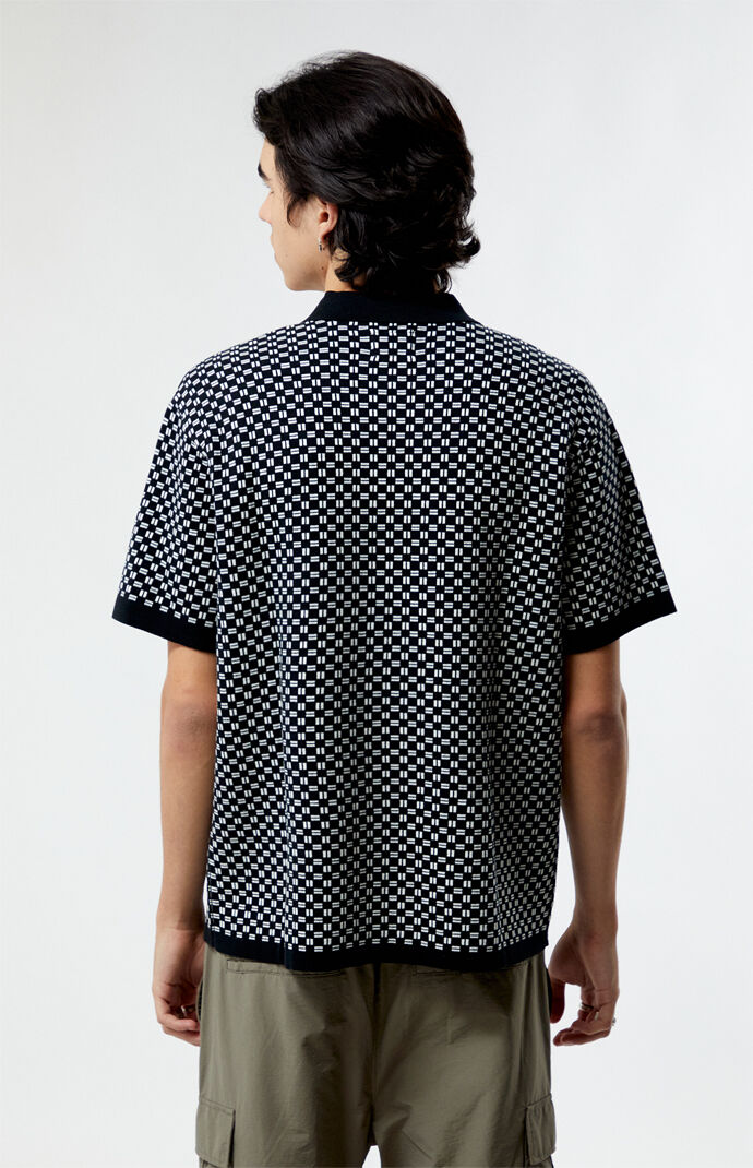PacSun Black Open Polo Shirt PacSun