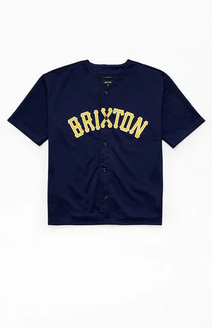 Mesh Baseball Short Sleeve Jersey image number 1