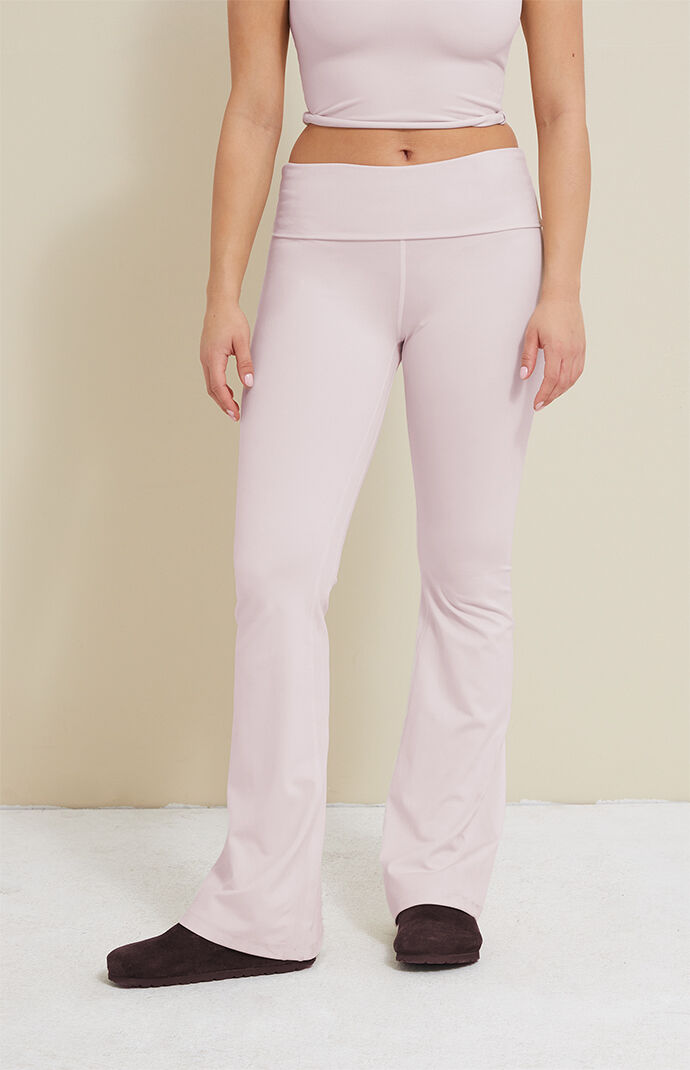 【新品未使用】DAISY LIN Pants Flare Culottes I| PAC 1980 PAC WHISPER Active Fold-Over Waistband Flare Yoga