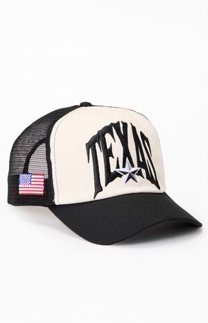 x Pacsun United States Grand Prix 2025 Austin Texas Colorblock Trucker Hat image number 3