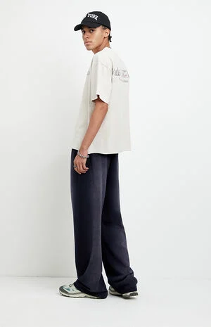 Washed Fleece Extreme Baggy Sweatpants image number 1