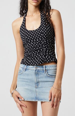 Valentina Polka Dot Halter Top image number 2