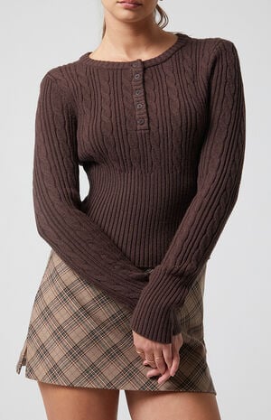 Kaila Cable Knit Sweater image number 5