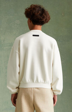 Essentials Cloud Dancer Crew Neck Sweatshirt image number 3