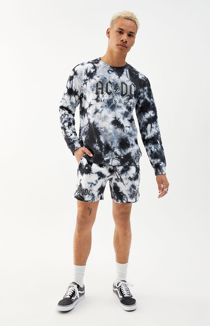 AC/DC Tie-Dye Crew Neck Sweatshirt