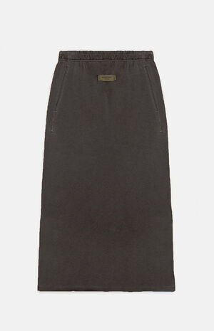 Women's Off Black Midi Skirt image number 1