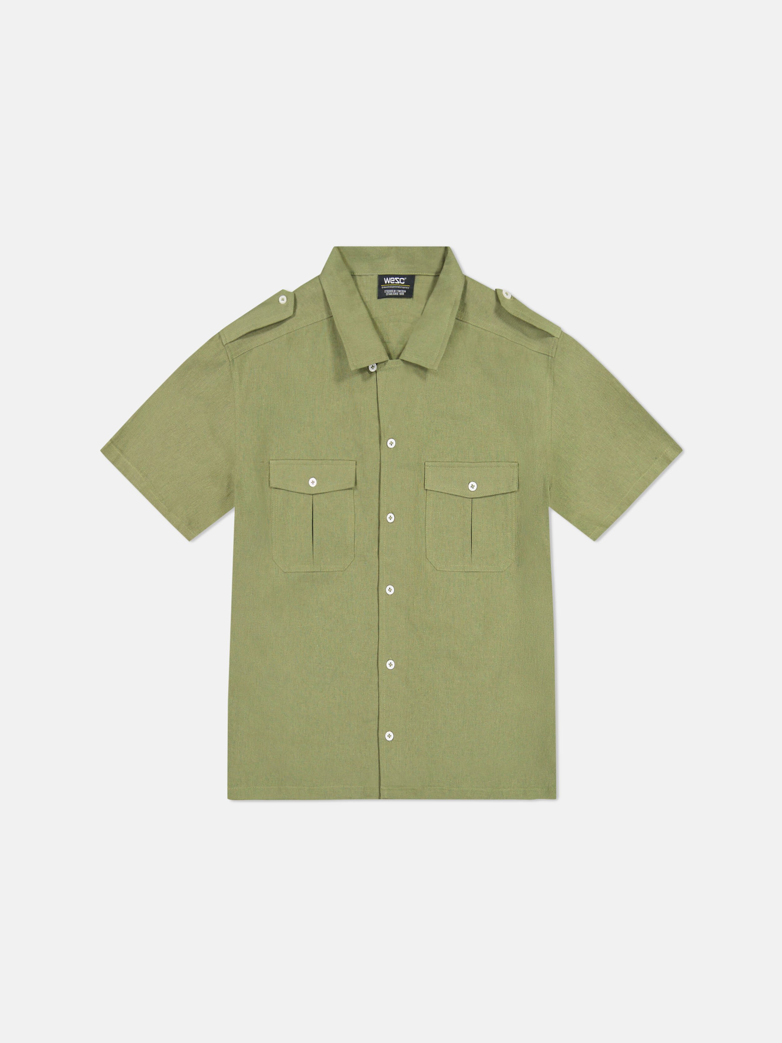 WeSC Olive Safari Camp Shirt