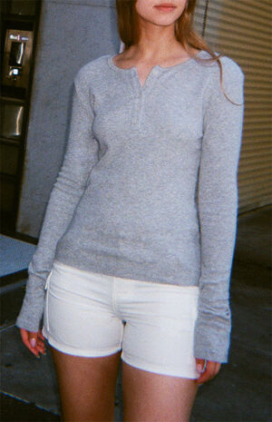 Silver Athern Thermal Long Sleeve Top image number 1