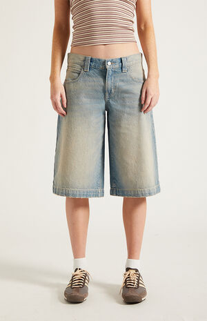 Peyton Extreme Jorts Light Blue Tint image number 3