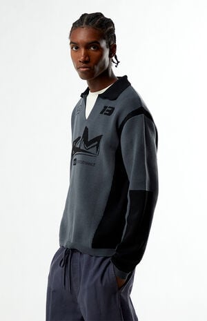 Moto Jacquard Polo Sweater image number 3
