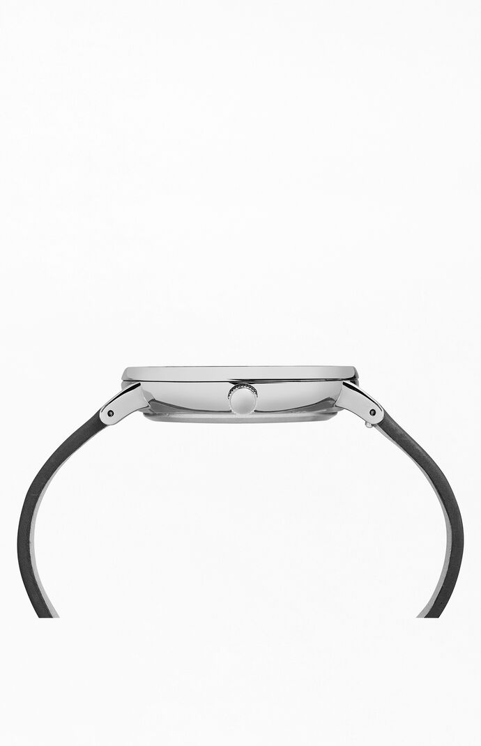 Black Fairfield Leather Strap Watch