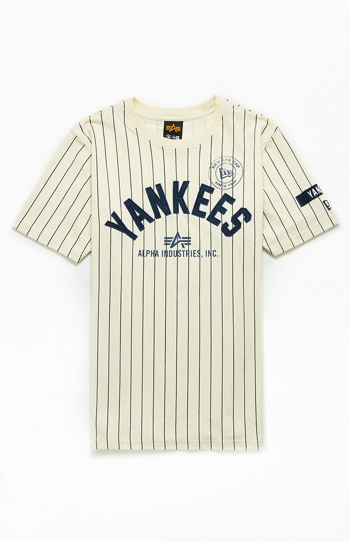 Yankees pinstripe t shirt best sale