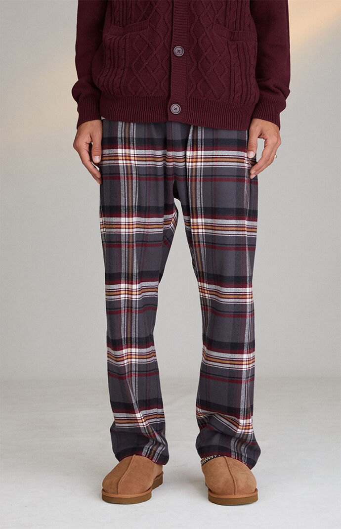 PacSun Loose Straight Plaid Casual Pants PacSun