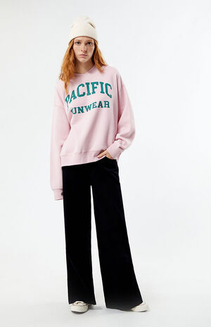 Pacific Sunwear Surplice Oversized Sweatshirt image number 3